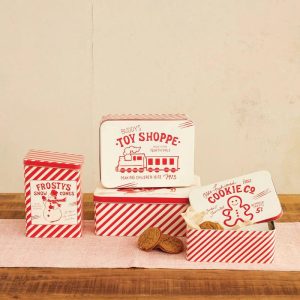 Vintage Style Holiday Tins - Choose Style