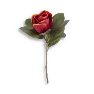 17" Real Touch Orange Magnolia Stem
