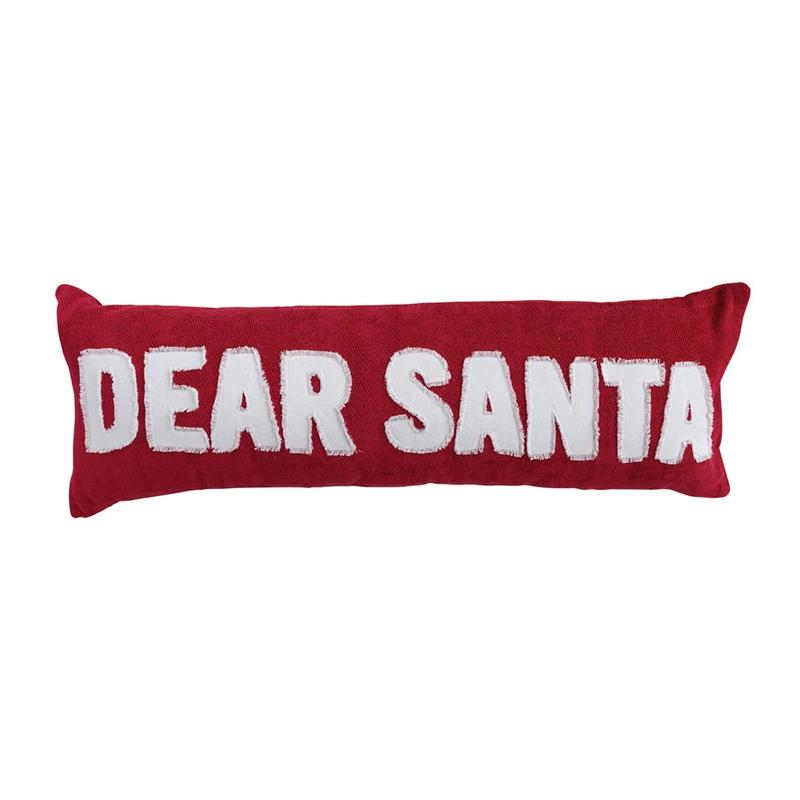 36" Dear Santa Lumbar Pillow