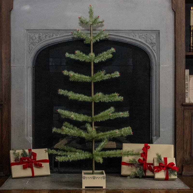 48" Green Feather Tree