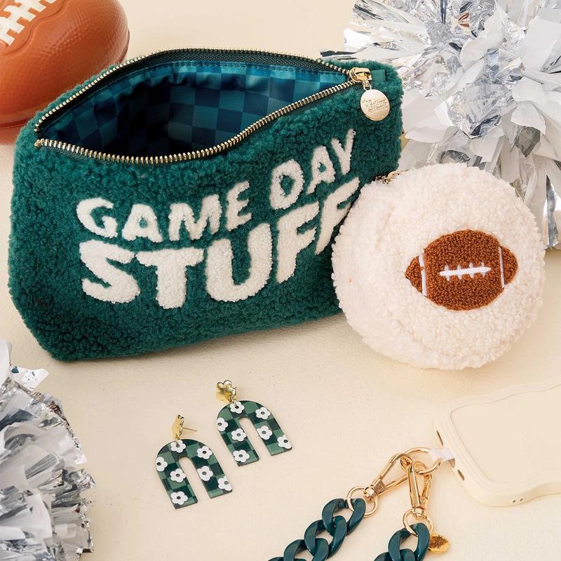 Gameday Stuff Green Teddy Pouch