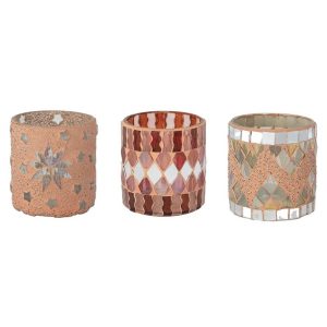 Glass Mosaic Tealight Votive Holder - Choose Style