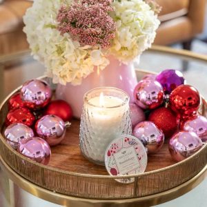 Greenleaf Brambleberry Hobnail Glass Signature Candle