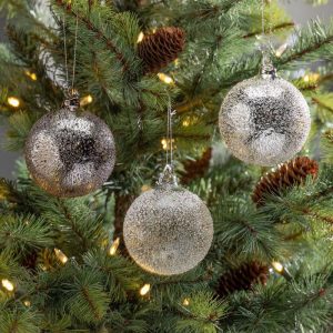 Heavy Metal Glass Ornament - Choose Color
