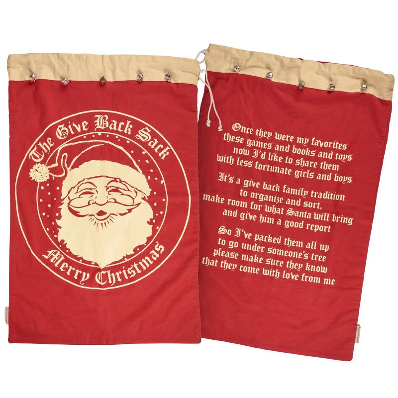 Retro Style Give Back Santa Sack
