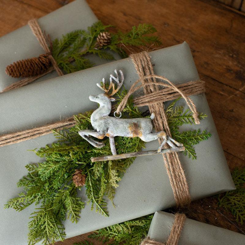 Rustic Deer Ornament