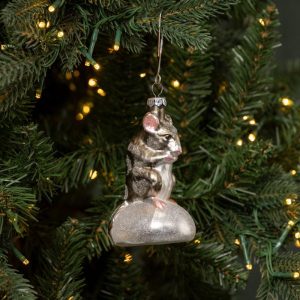 Sitting Mouse Ornament