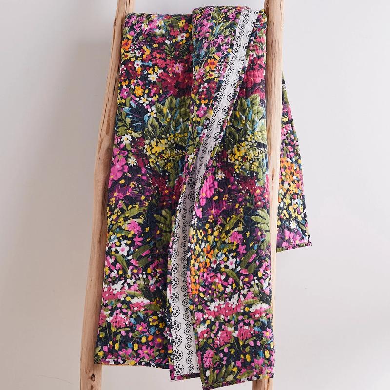 The English Garden Quilted Throw