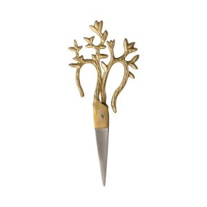 Vine Handled Brass and Stainless Steel Scissors