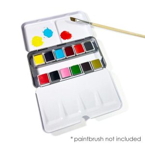 12 Color Watercolor Set in Tin Case