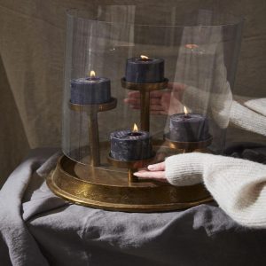 17" Elio Candle Holder Hurricane