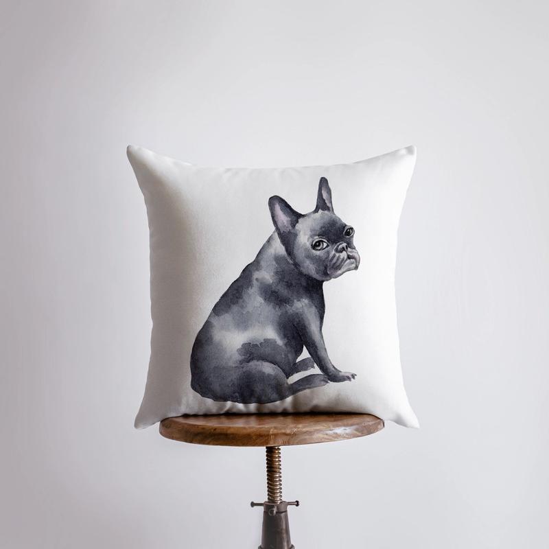 18x18 Fench Bulldog Accent Pillow
