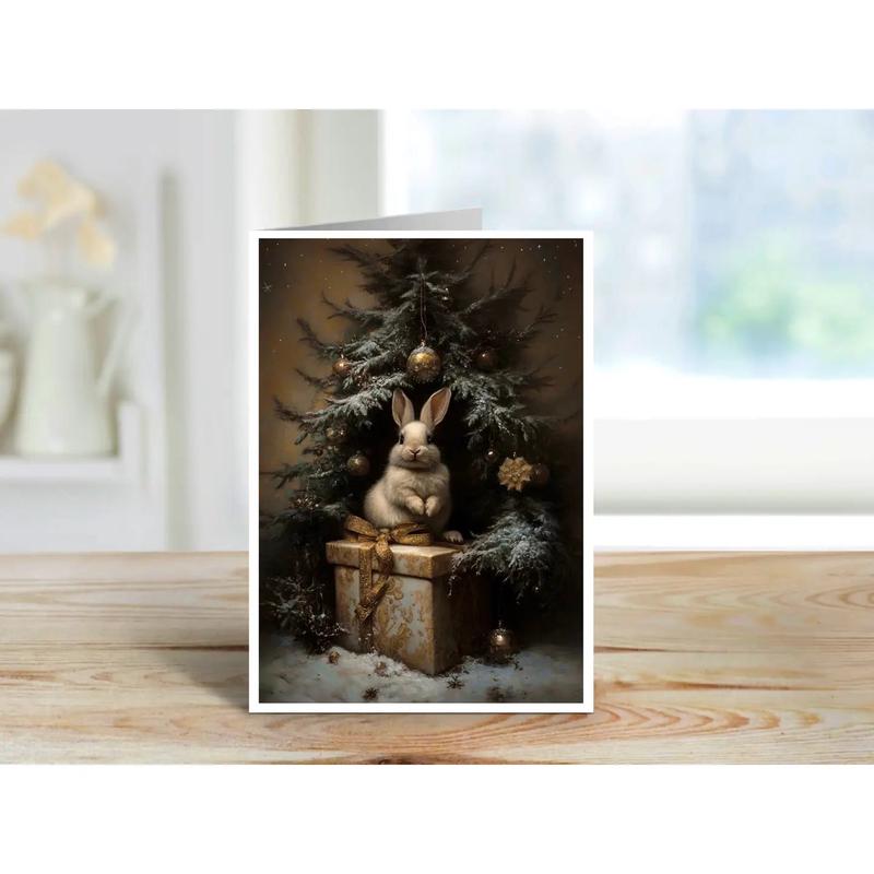 A Little Bit of Christmas Bunny Magic - Note Card