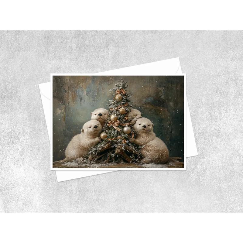 An Otterly Joyful Holiday - Note Card