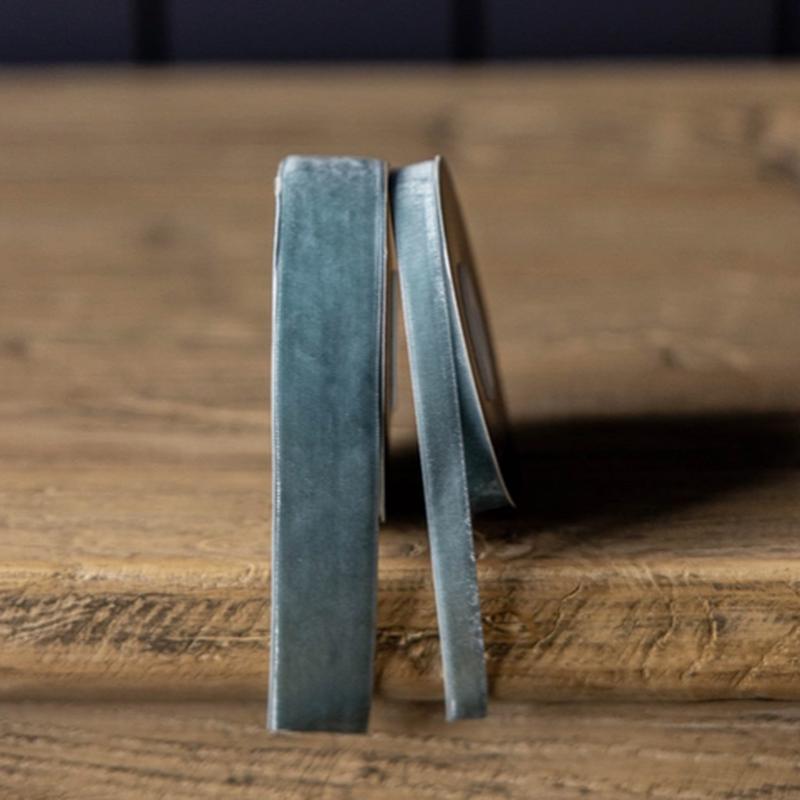 Blue Velvet Ribbon - Choose Size