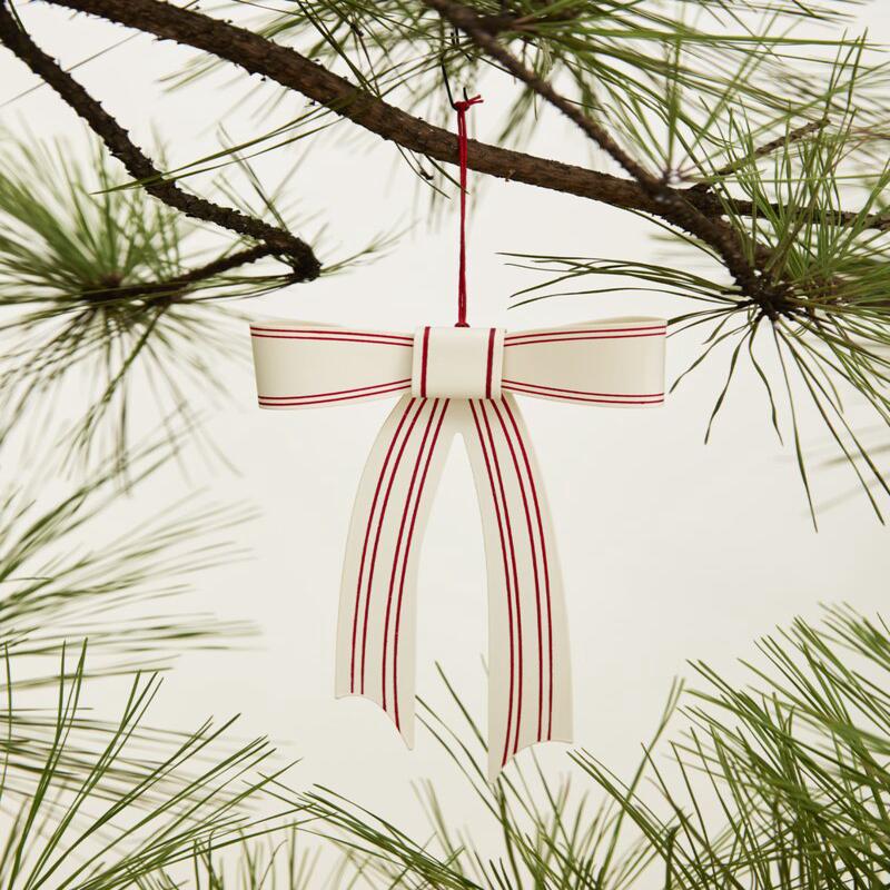 Candance Bow Ornament - Choose Size