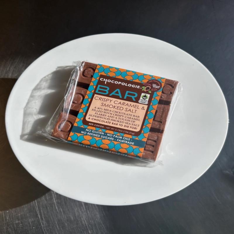 Chocopologie Crispy Caramel & Smoked Salt Bar