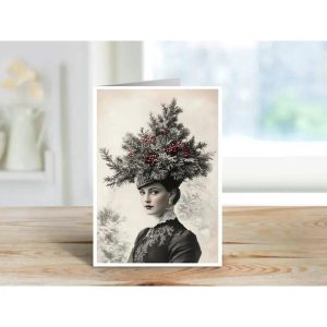 Crown of Pine and Berries - Holiday Note Card