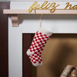 Damier Stocking - Red