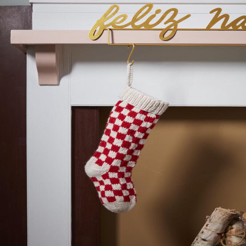 Damier Stocking - Red