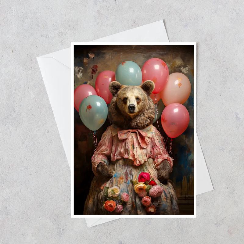Miss Honeyrose Bear - Note Card