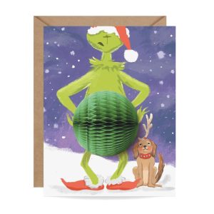 Pop Up You're a Mean One Holiday Card - Blank Inside