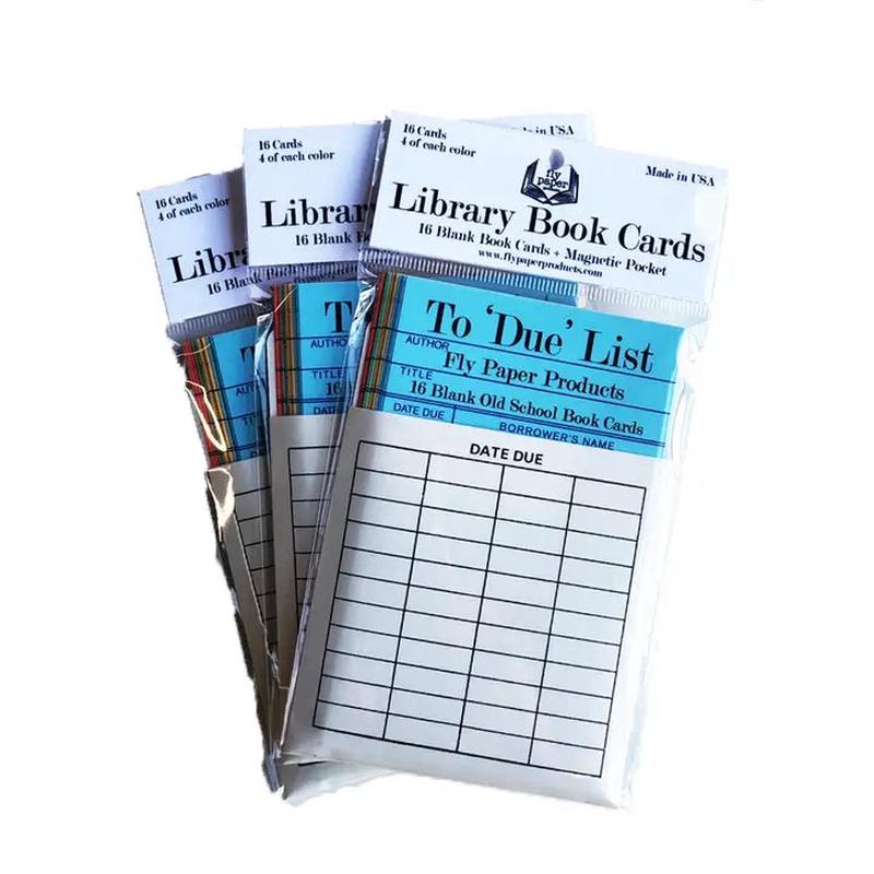 Vintage Style Magnetic Library Book Memo Cards