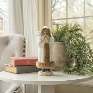 10" Furry White Belsnickle Santa