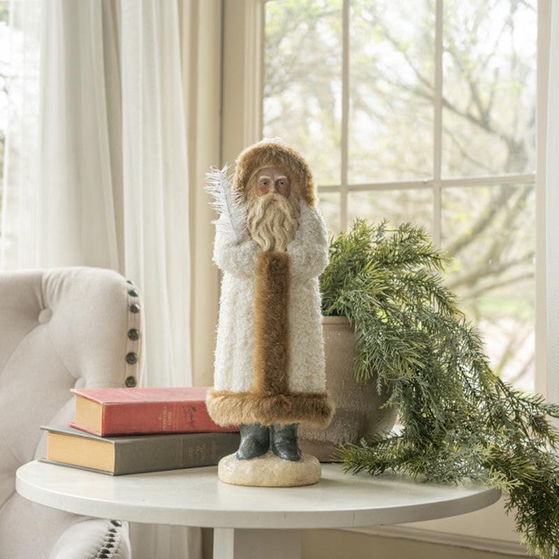 14.5" Furry White Belsnickle Santa