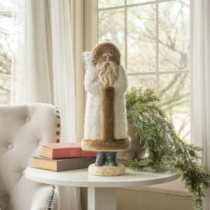 17.25" Furry White Belsnickle Santa