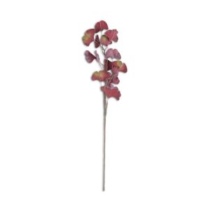 30" Burgundy Two-Toned Gingko Stem
