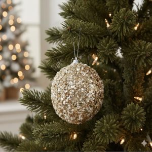 5" Champagne Shimmer Ornament