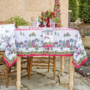 April Cornell Victorian Christmas Tablecloth - Choose Size
