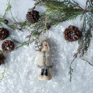 Belsnickel Santa Ornament - Ivory