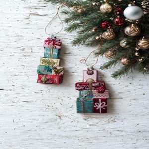 Glass Gift Boxes Ornament - Choose Style