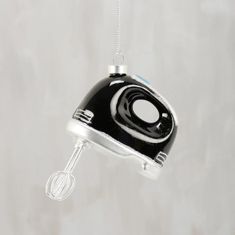 Hand Mixer Glass Ornament
