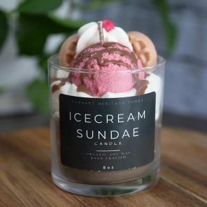 Ice Cream Sundae Candle