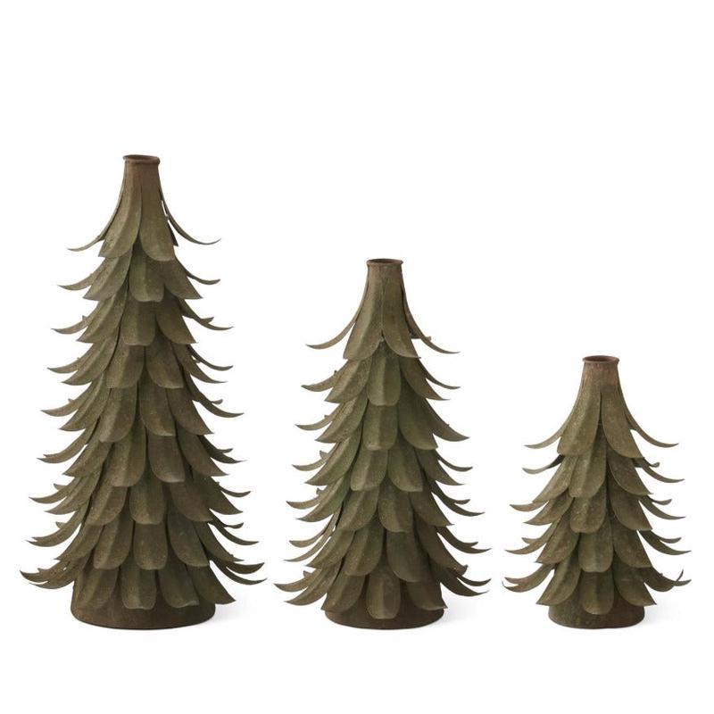 Iron Tree Candleholders with Patina Finish - Choose Size