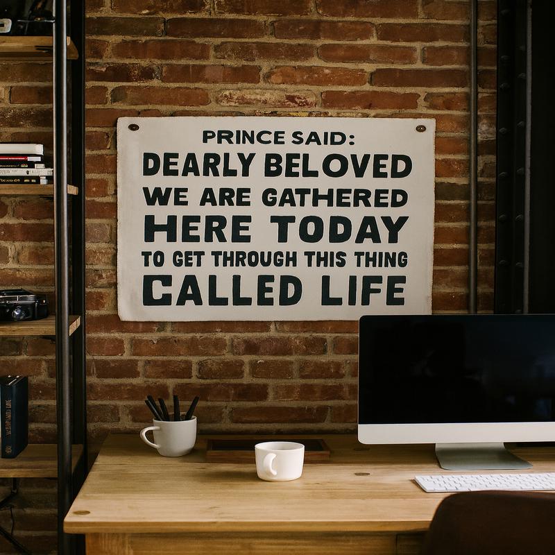 Prince Said - Dearly Beloved Hand Painted Wall Hanging