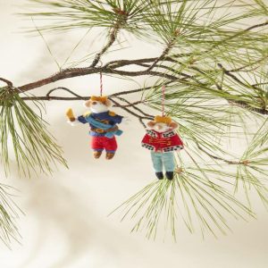 Regal Mouse Felt Ornament - Choose King or Queen