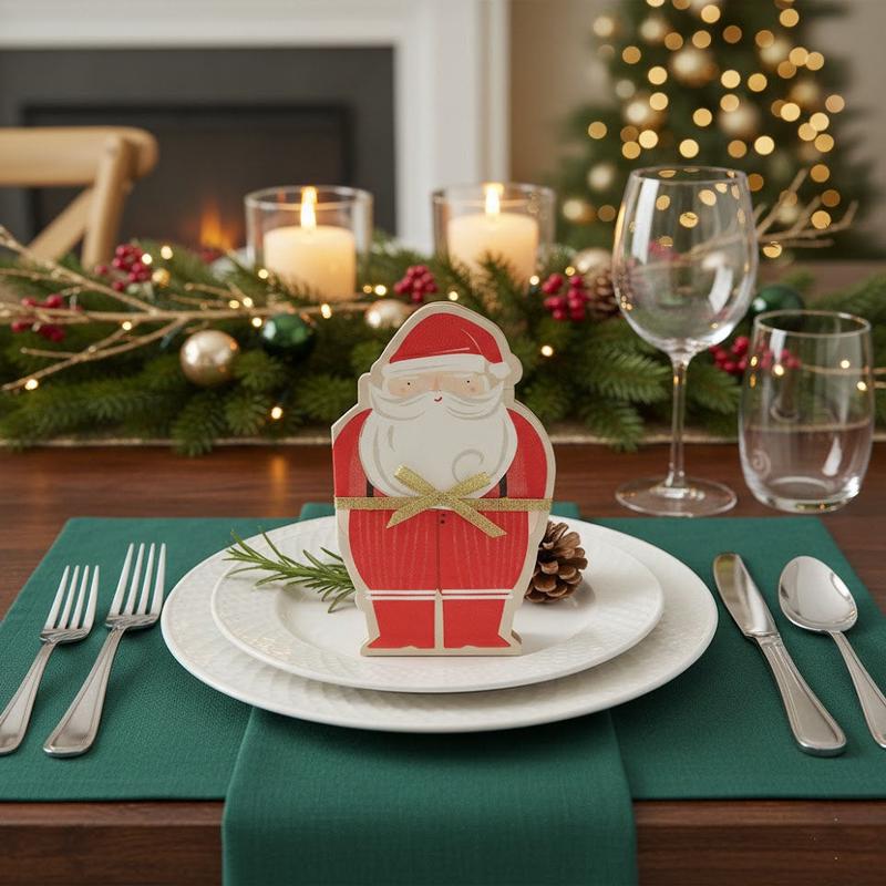 Santa Claus Dinner Napkin - Set of 24