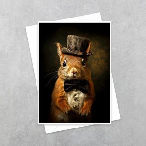 Victorian Squirrel - Note Card