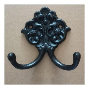 Black Cast Iron Wall Hook