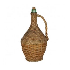 Found Wicker Covered Demijohn