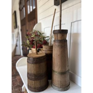 Found Wooden Churn with Plunger-More Coming Soon