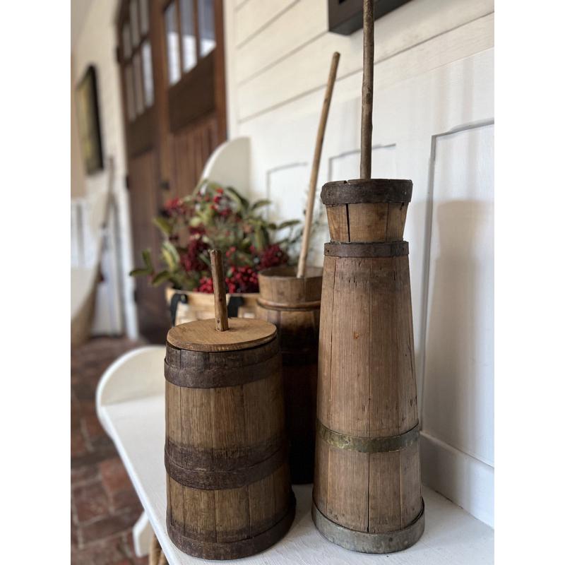 Found Wooden Churn with Plunger-More Coming Soon
