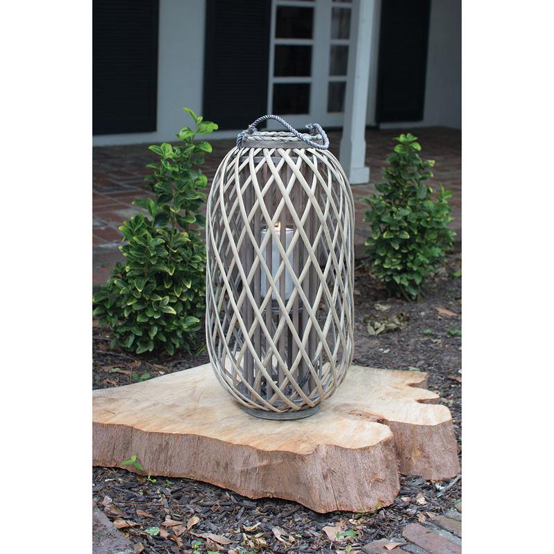 Large Grey Willow Lantern