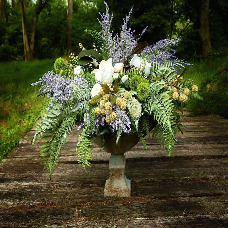 Oxidized Zinc Handkerchief Planter