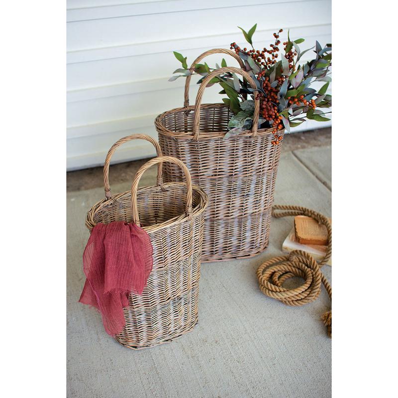 Set of 2 Tall Parisian Baskets