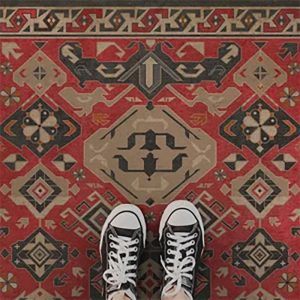 Williamsburg Vintage Vinyl Floor Cloth - All Spice - Choose Size